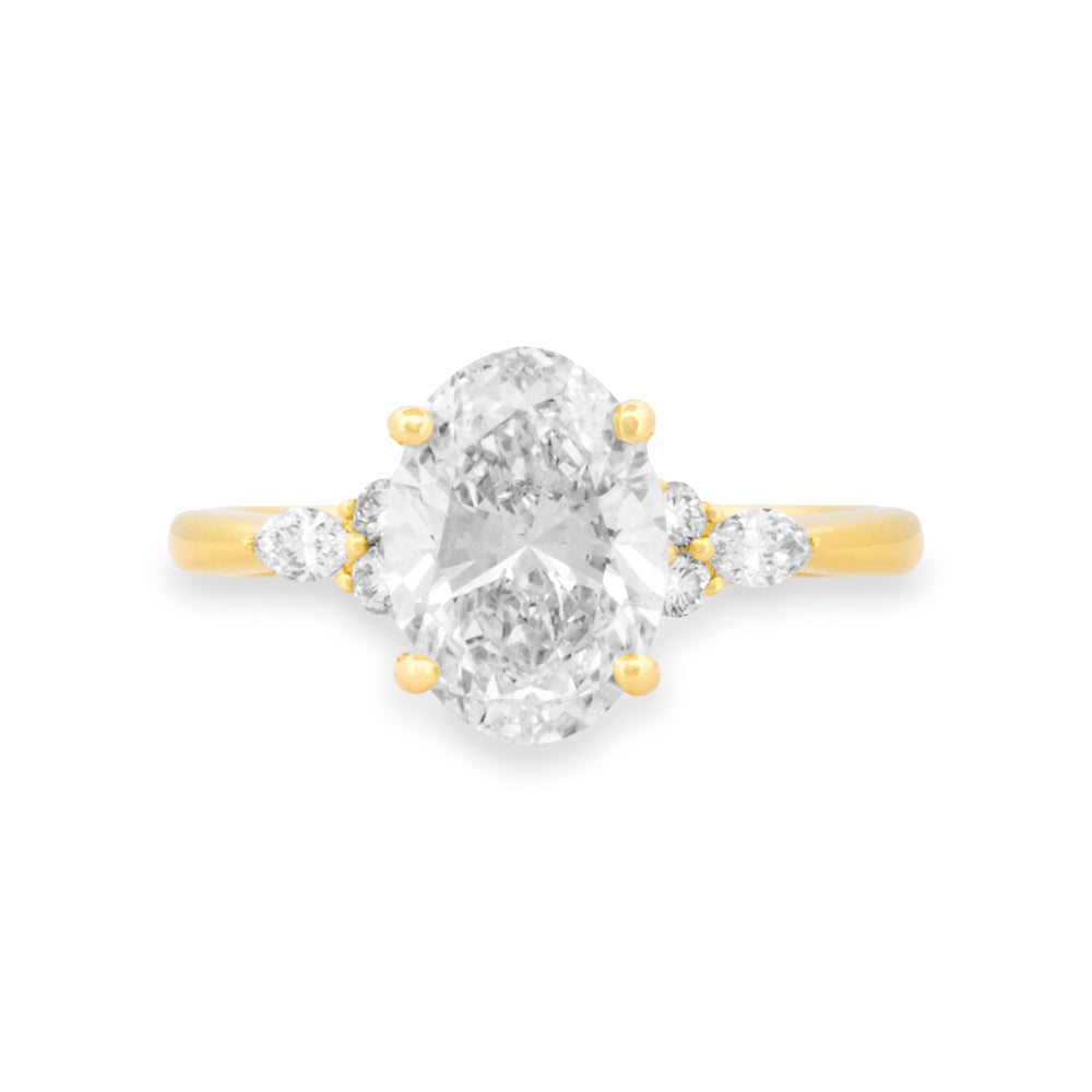 Lab-Grown Oval Diamond Engagement Ring