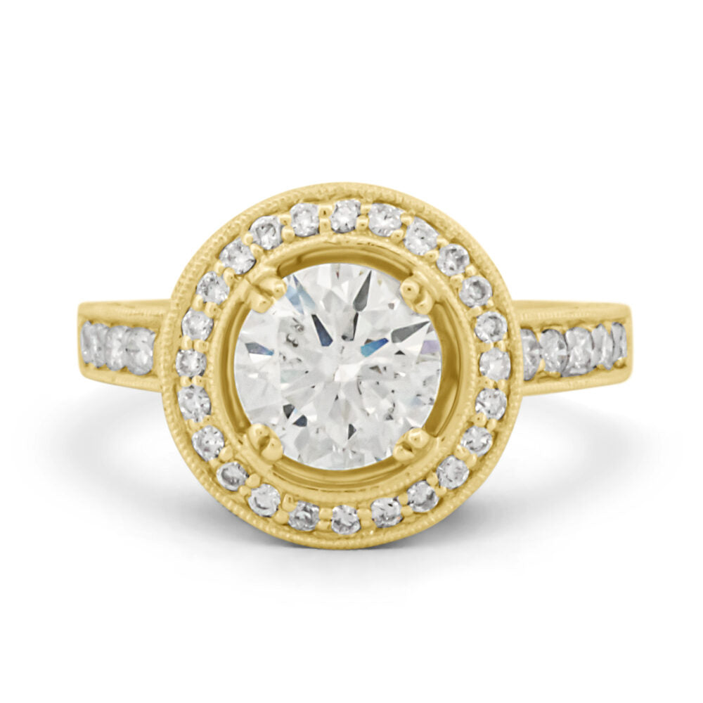 Halo Diamond Engagement Ring