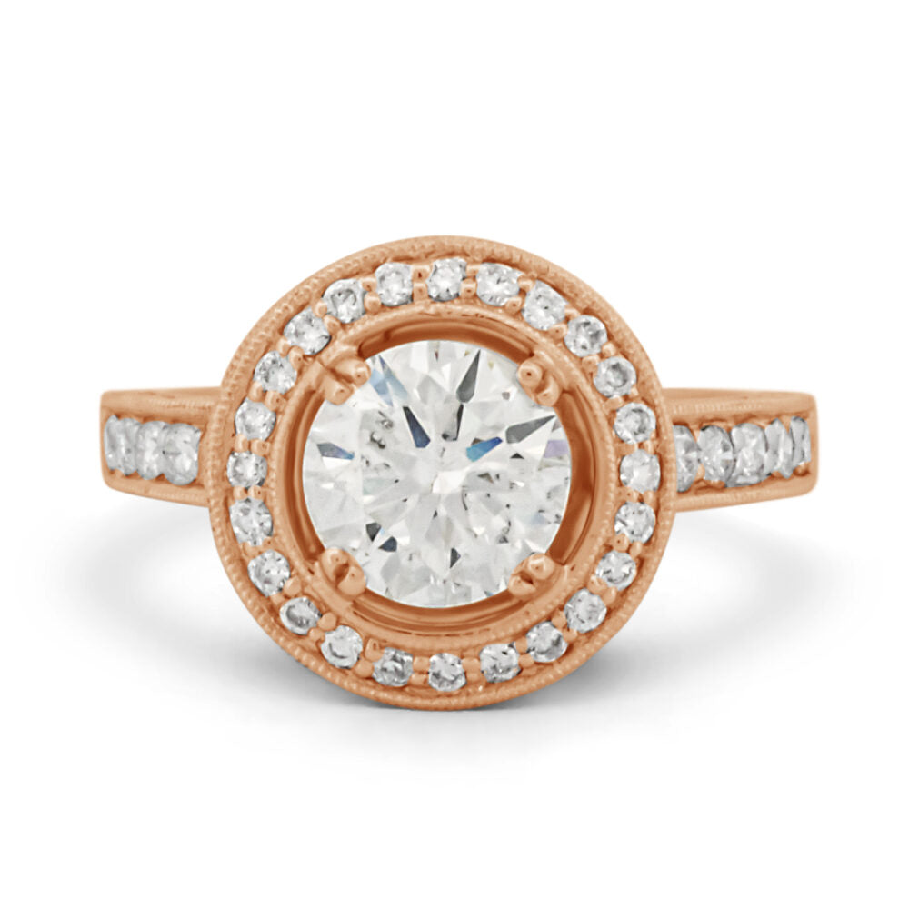 Halo Diamond Engagement Ring