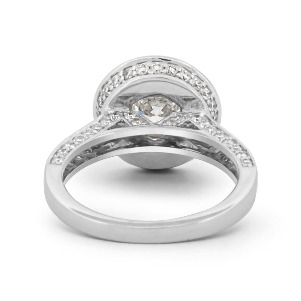 Halo Diamond Engagement Ring