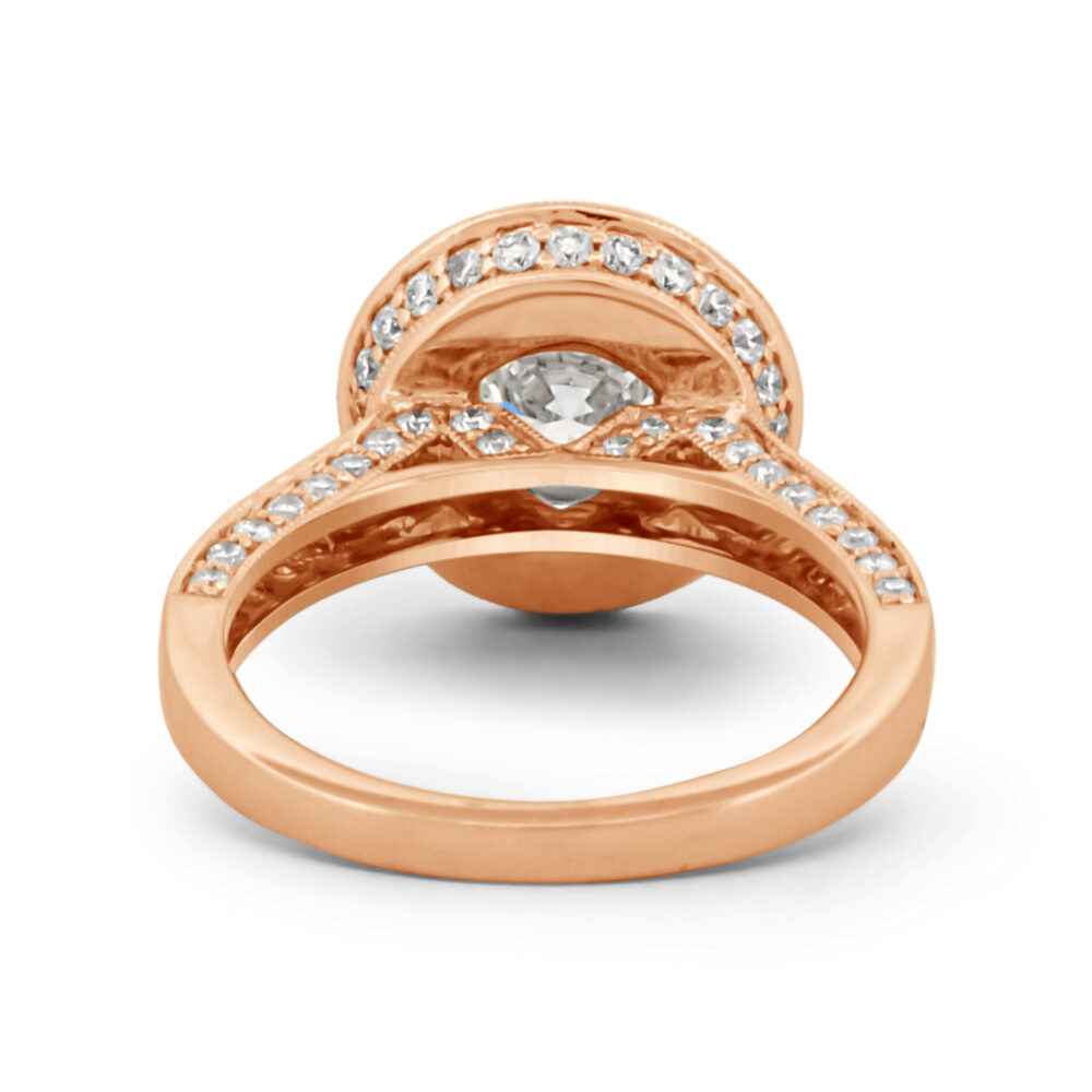Halo Diamond Engagement Ring