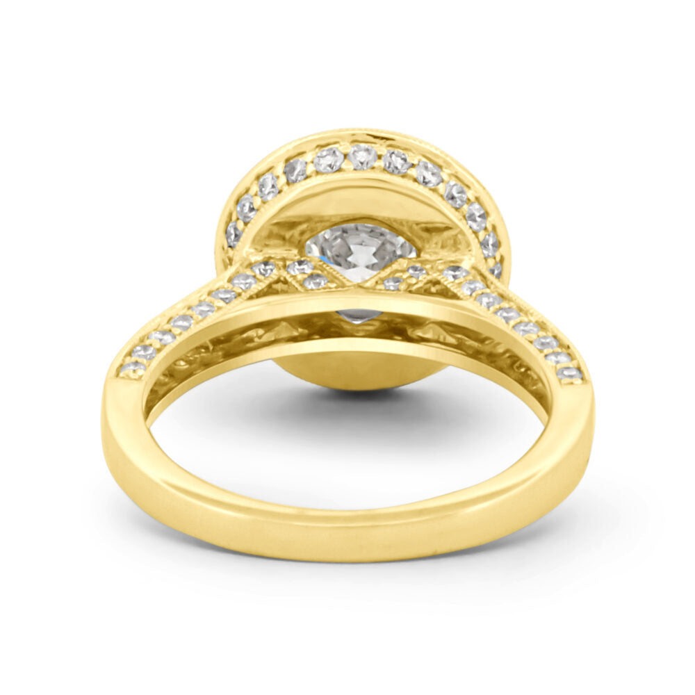 Halo Diamond Engagement Ring