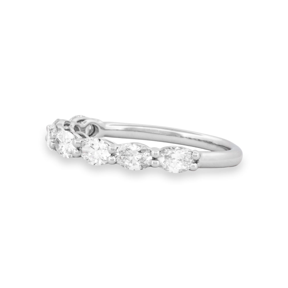 Lab-Grown Oval Diamond Anniversary Ring