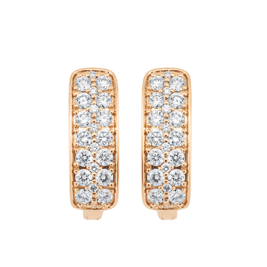 Diamond Huggie Earrings .74ctw