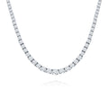 Sterling Silver & CZ Tennis Necklace