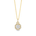 Diamond Cluster Necklace .50ctw