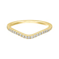 Curved Diamond Wedding Band