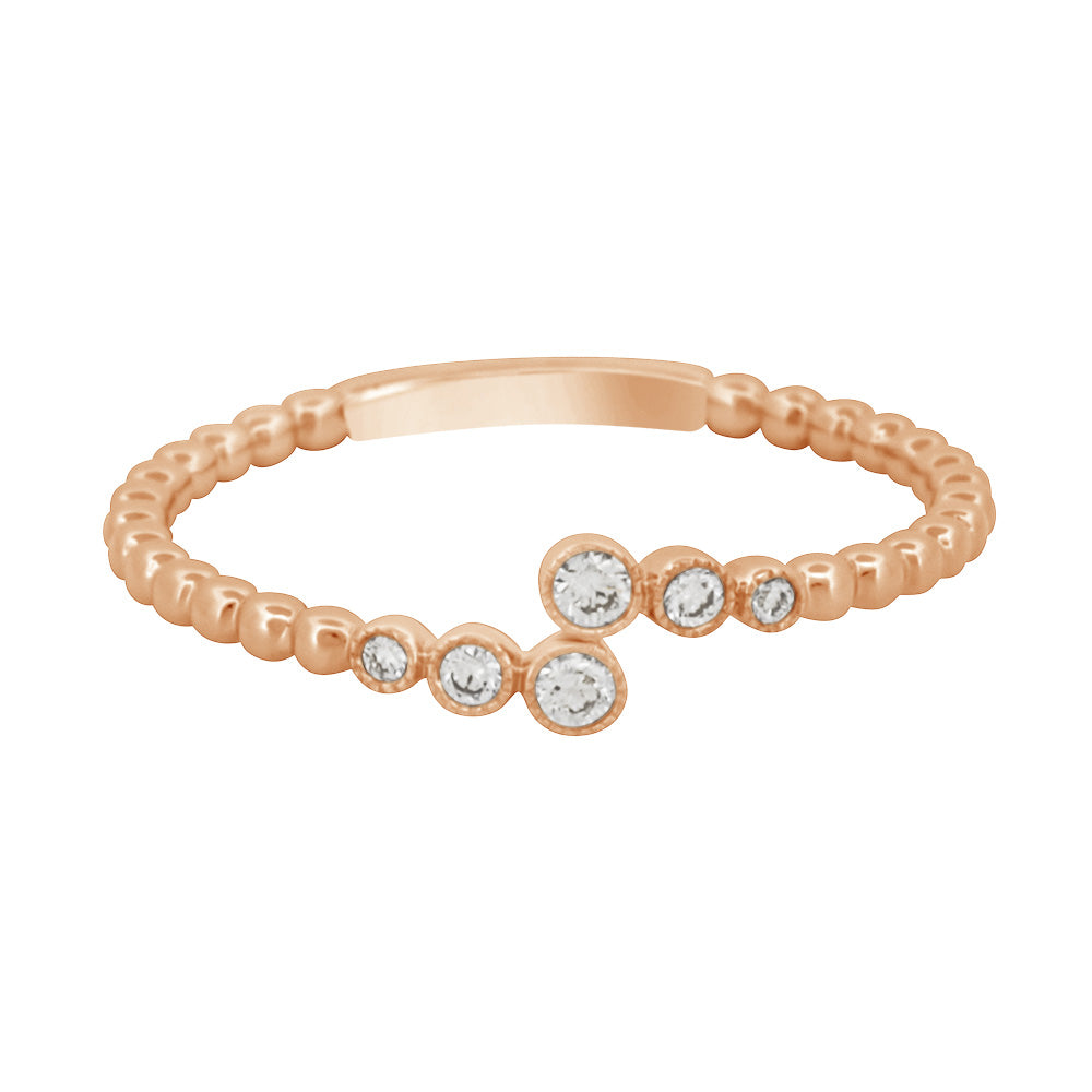 Bypass Bezel-Set Diamond Band