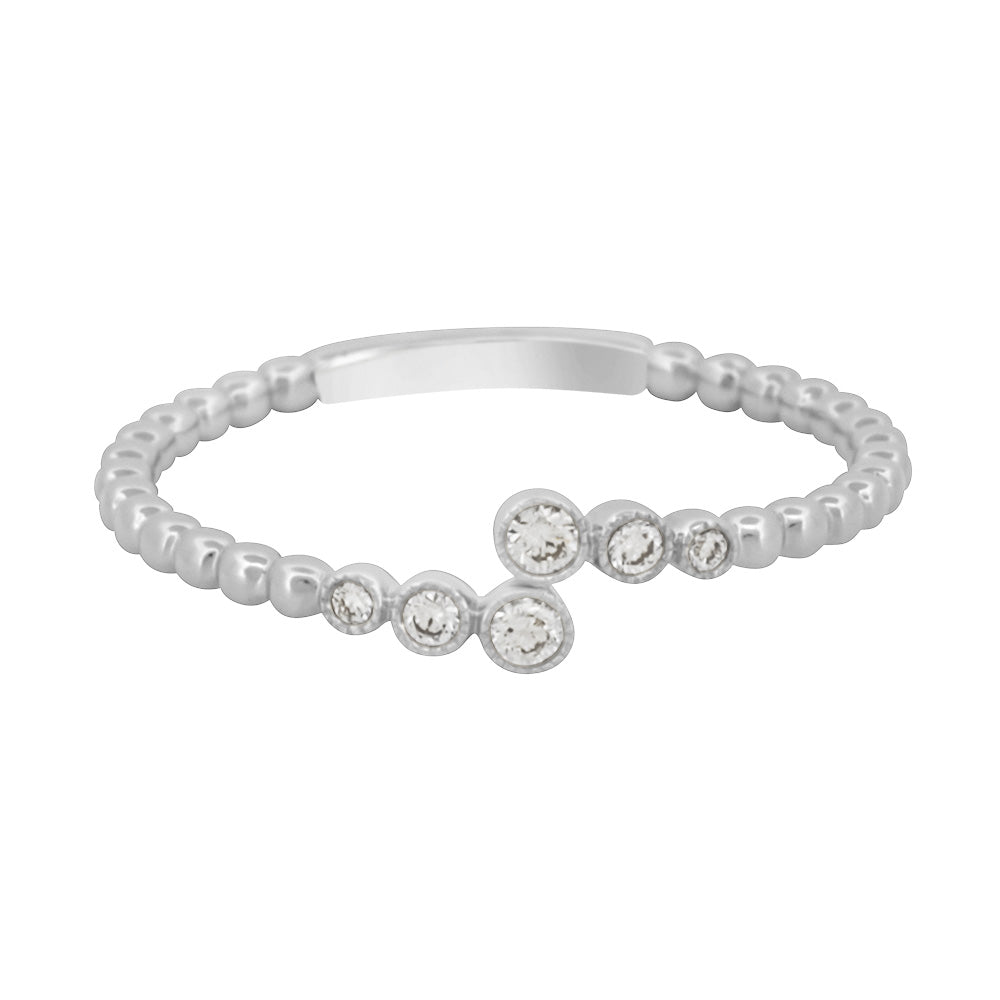 Bypass Bezel-Set Diamond Band