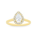 Lab-Grown Halo Diamond Engagement Ring