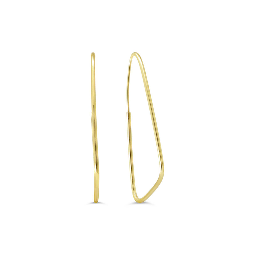 Asymmetrical Sleeper Hoop Earrings