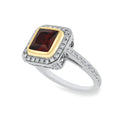 Garnet & Diamond Cocktail Ring