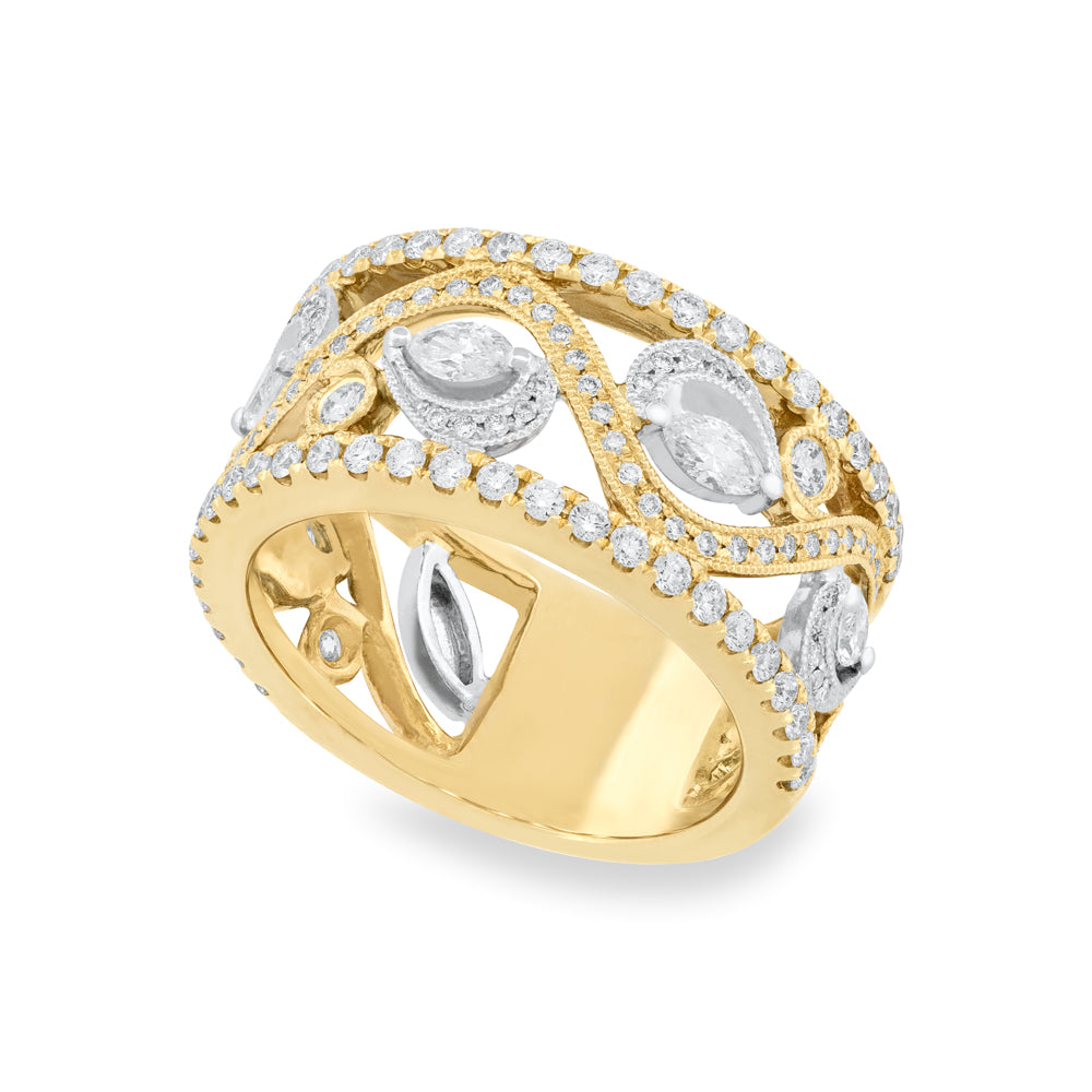 Two-Tone Diamond Ring 1.28ctw