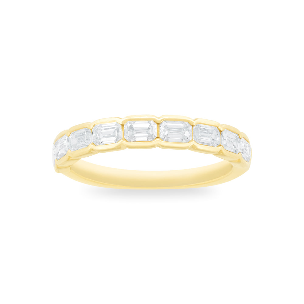 Natural Diamond Emerald Cut Band .93ctw