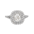 Old Mine Cut Diamond Engagement Ring