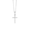Modern Gold & Diamond Cross Necklace