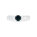 Topaz & Diamond Trinity Ring
