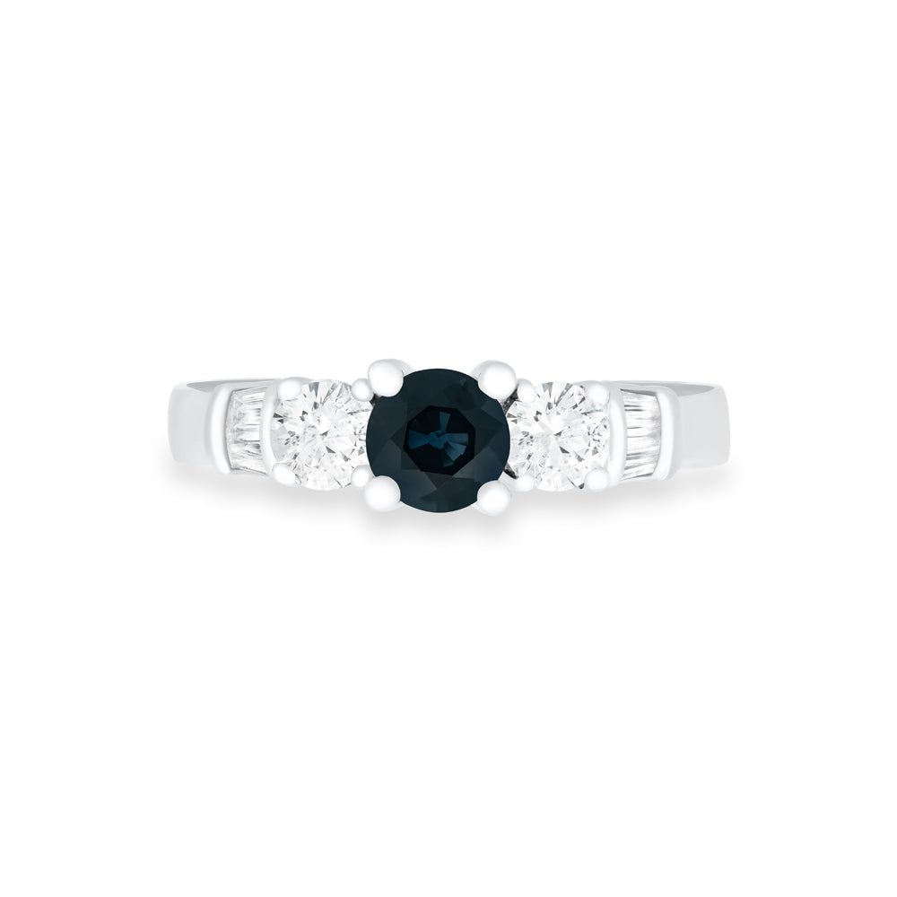 Topaz & Diamond Trinity Ring