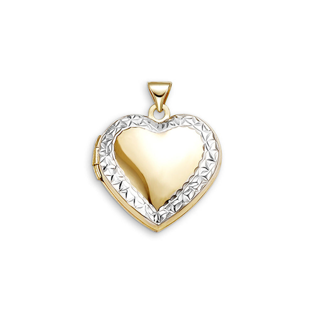 Two Tone Heart-Shaped Locket