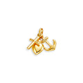 Gold Faith, Hope & Charity Charm