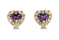 Heart-Shaped Studs
