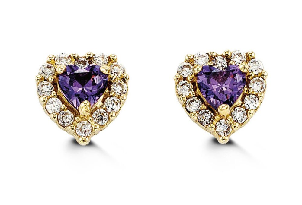 Heart-Shaped Studs