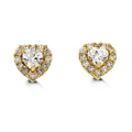 Gold Heart Earrings