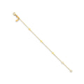 Cross Baby Bracelet - White or Yellow Gold