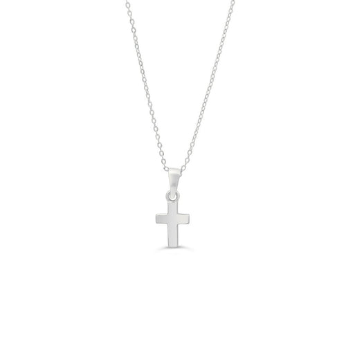 Cross Baby Necklace - White or Yellow Gold