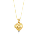 10k Heart Locket Necklace