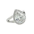 Split Shank Pear Diamond Ring
