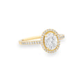 Oval Halo Diamond Engagement Ring