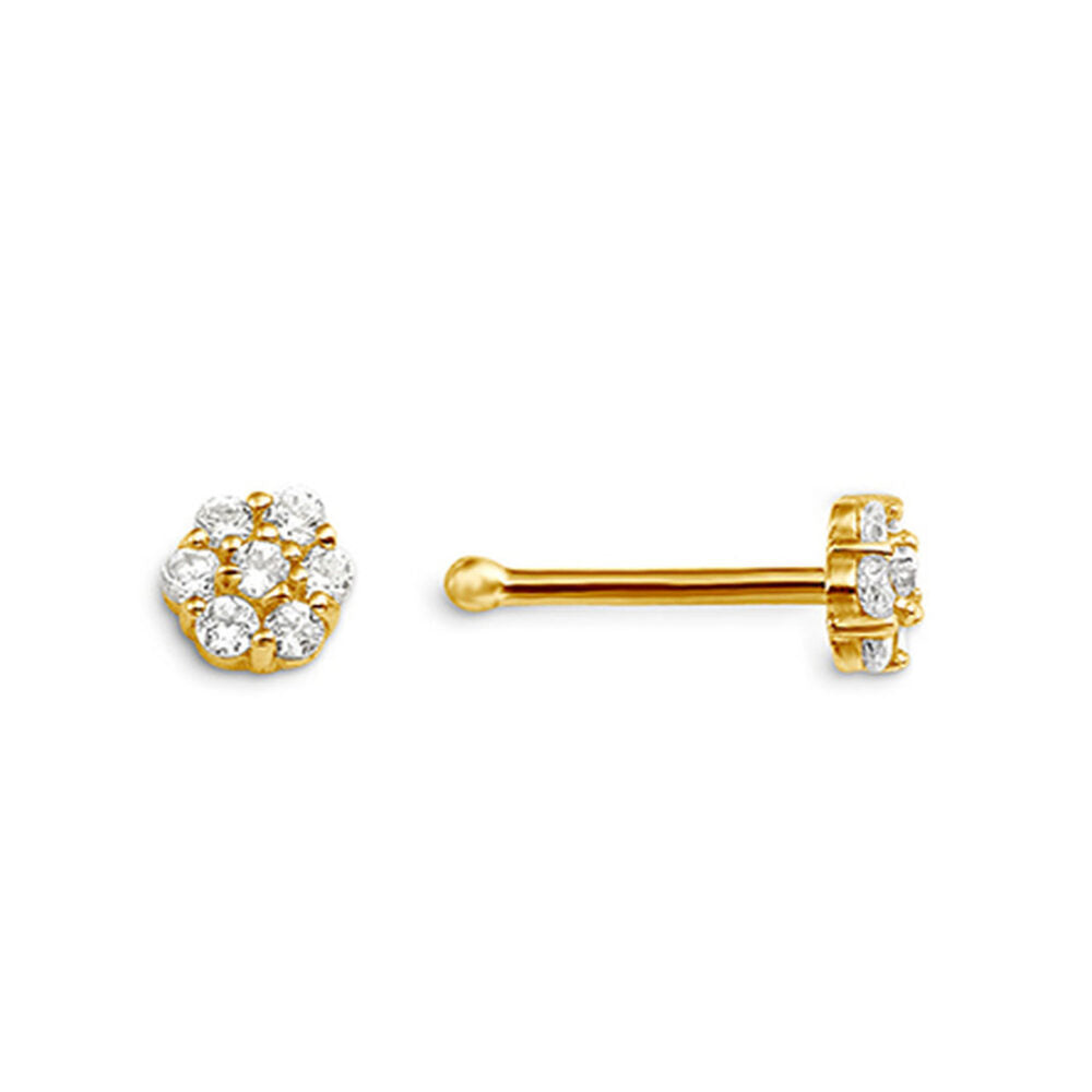 Gold Cluster Nose Stud