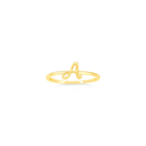 10k Gold Initial Rings