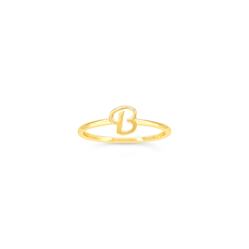 10k Gold Initial Rings