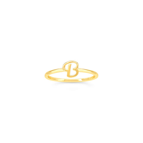 10k Gold Initial Rings