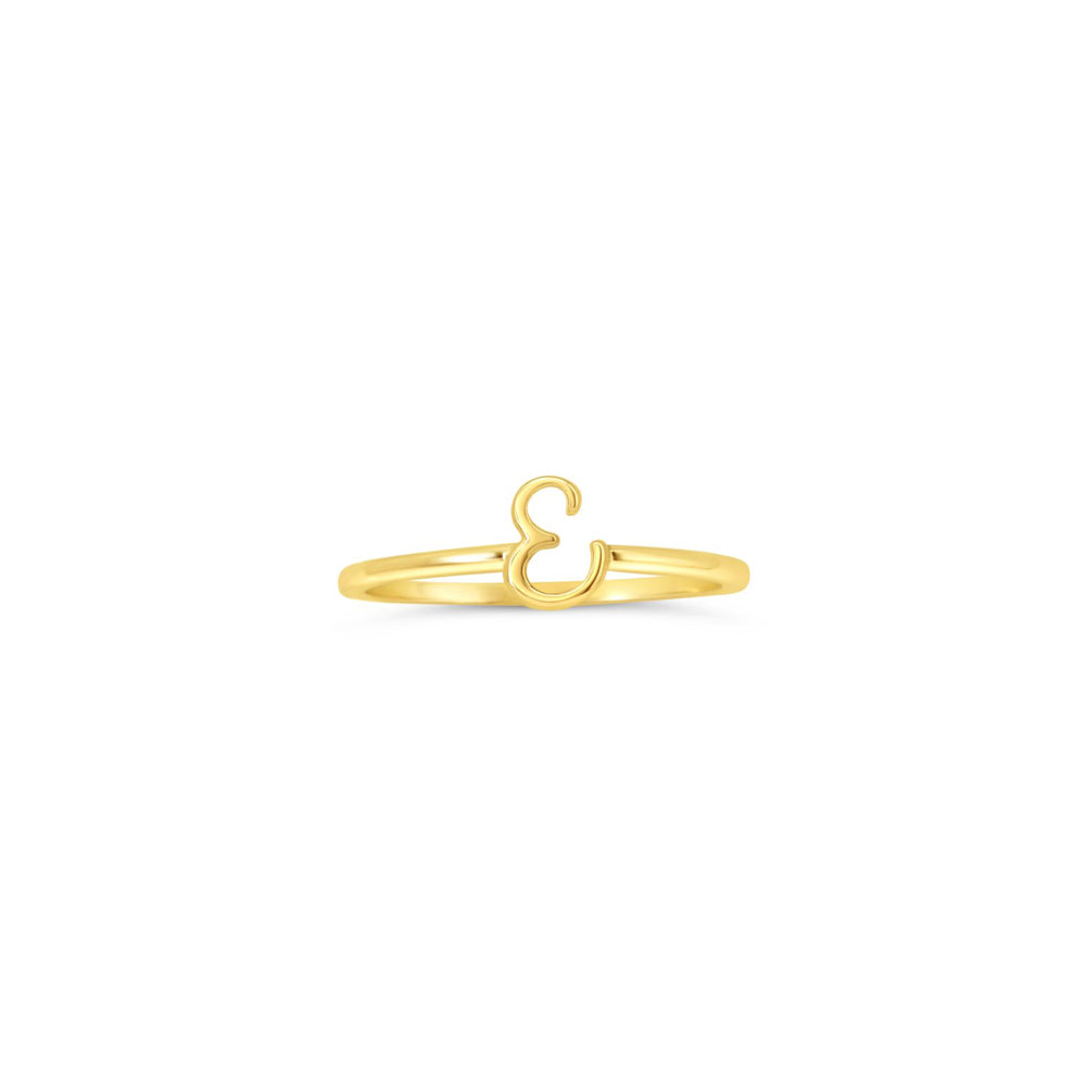 10k Gold Initial Rings