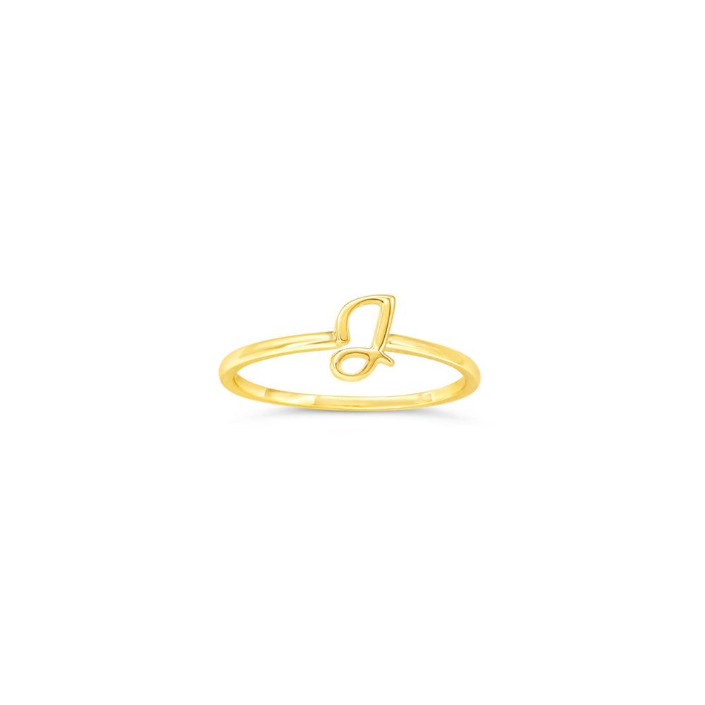 10k Gold Initial Rings