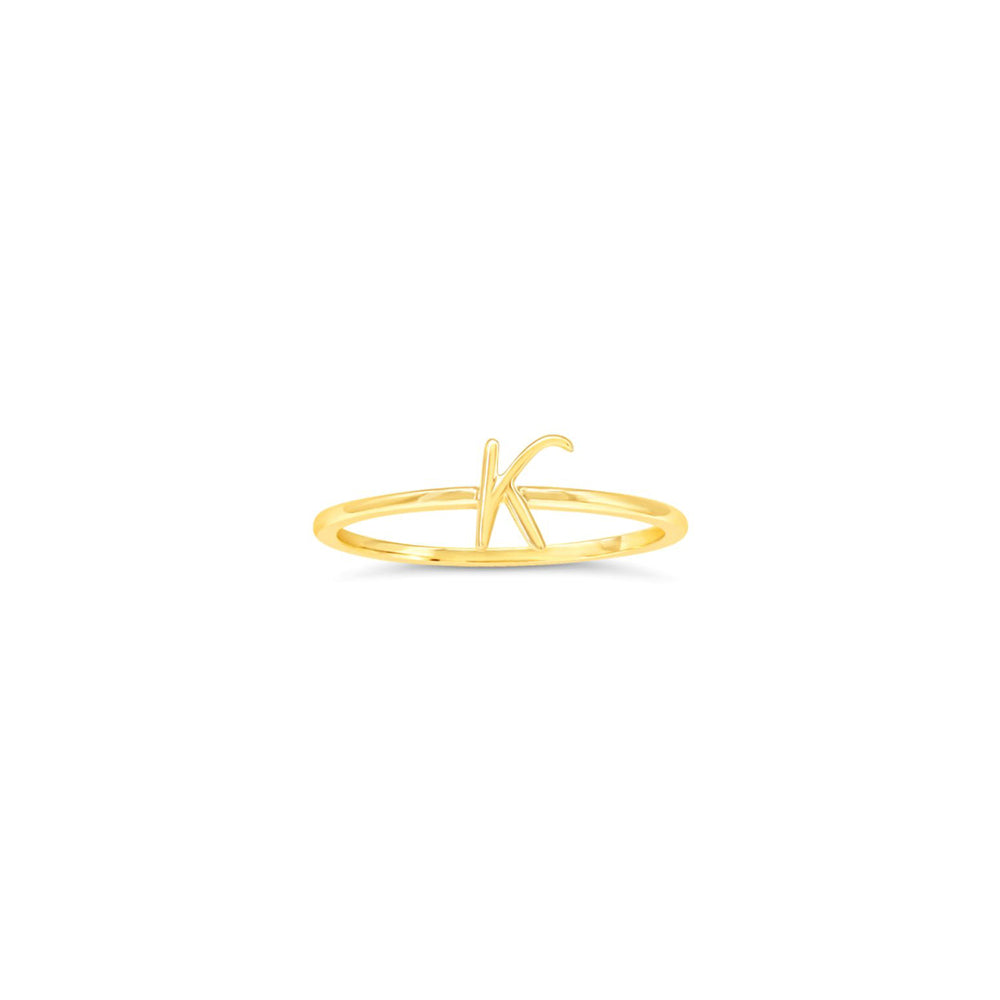 10k Gold Initial Rings
