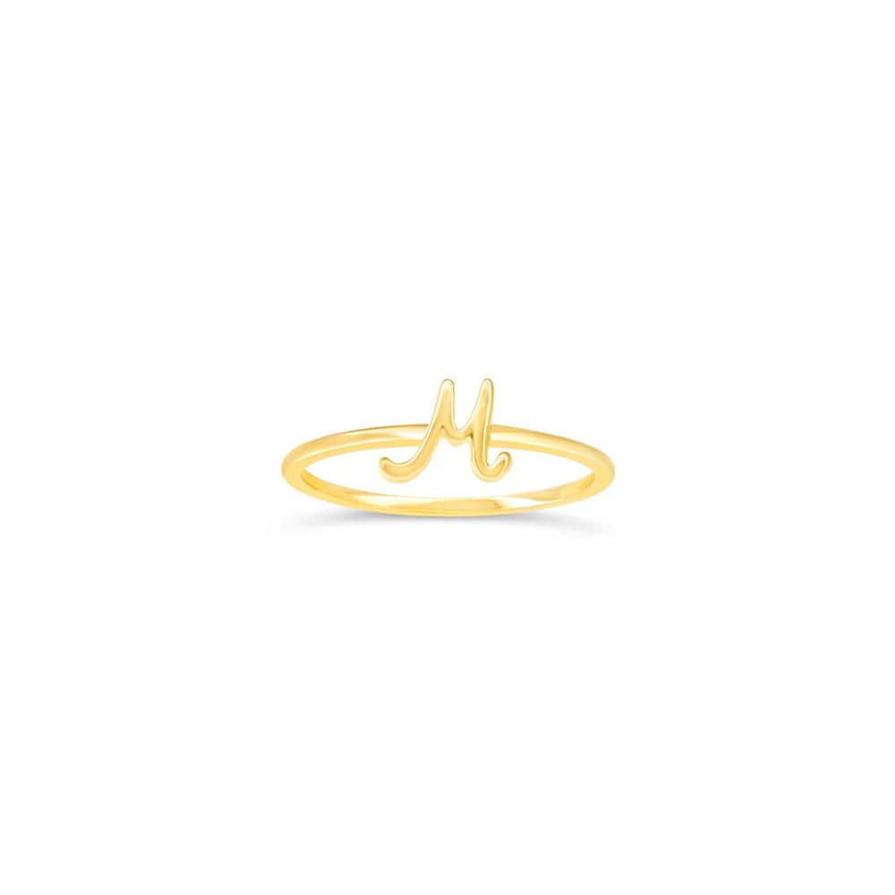10k Gold Initial Rings