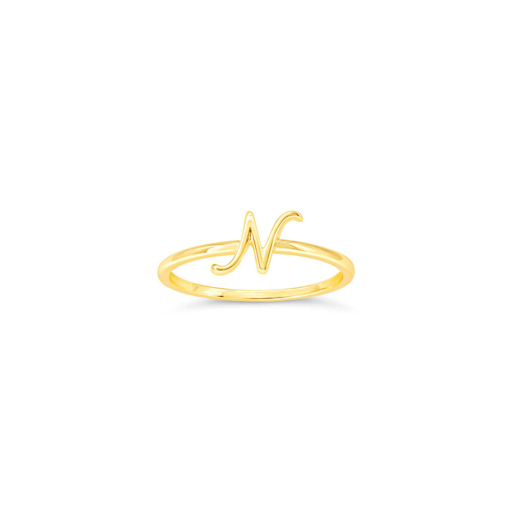 10k Gold Initial Rings