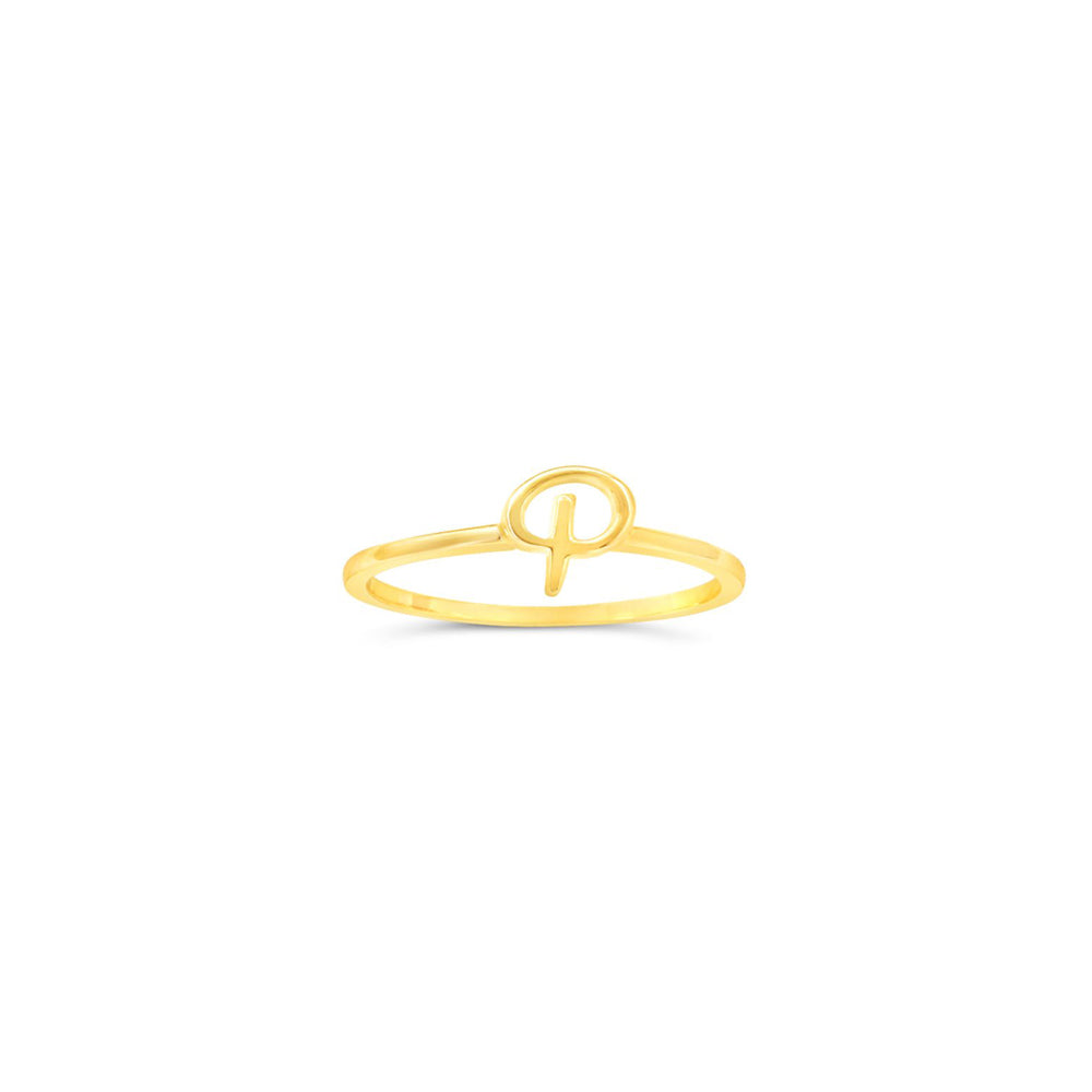 10k Gold Initial Rings