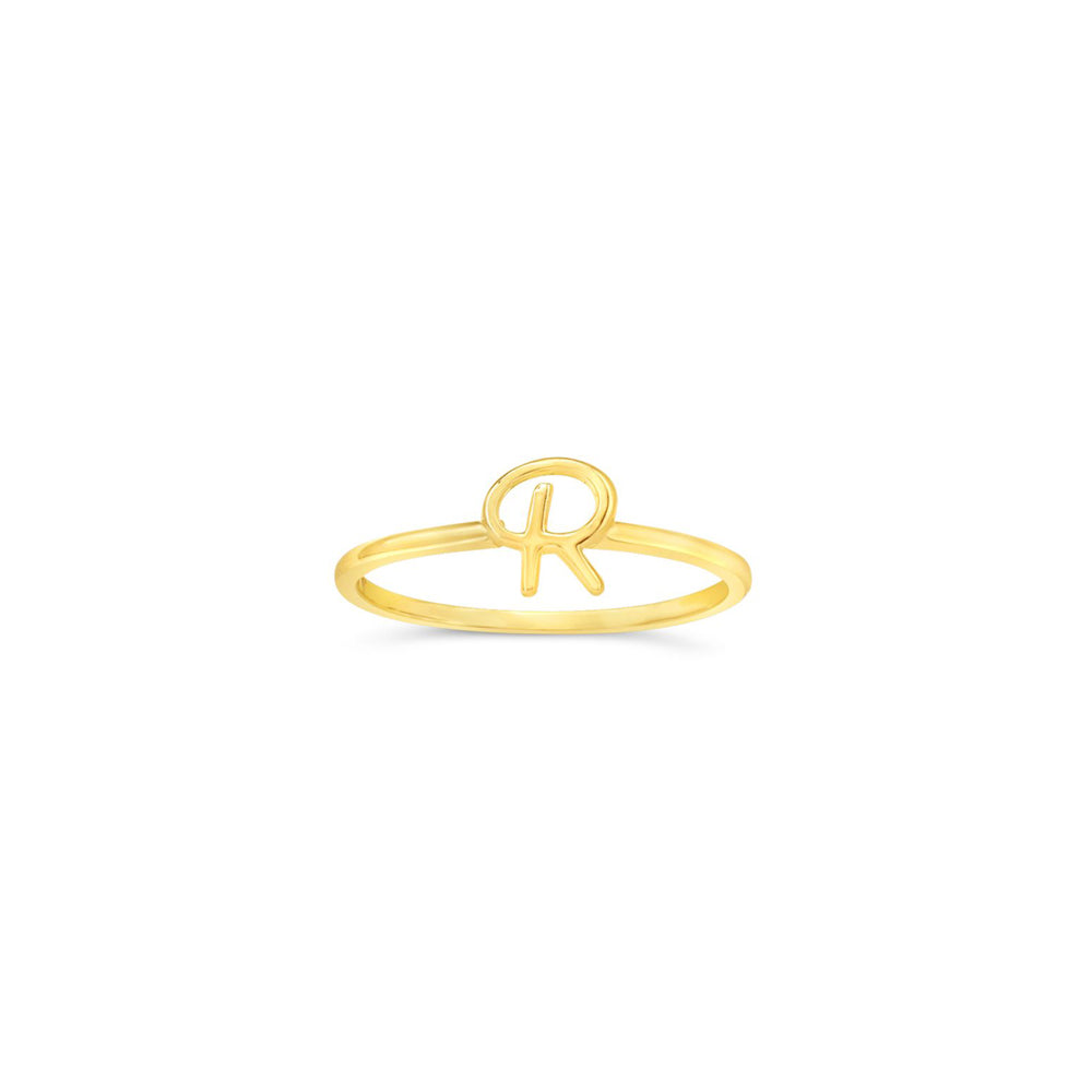 10k Gold Initial Rings