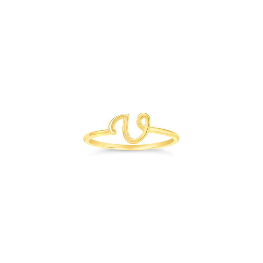 10k Gold Initial Rings