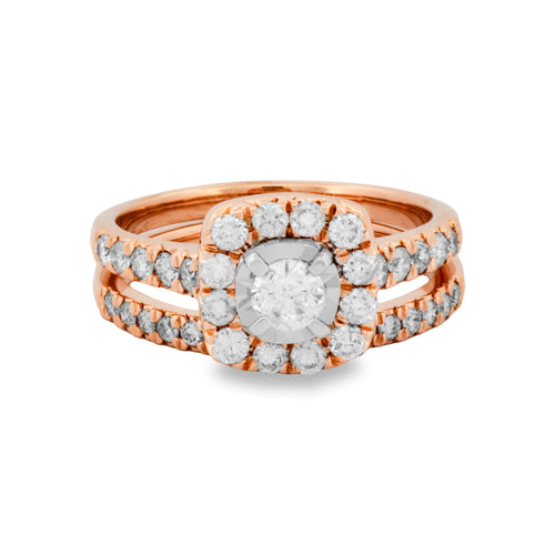 1ctw Diamond Wedding Set