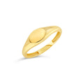 10k Gold Oval Signet Ring