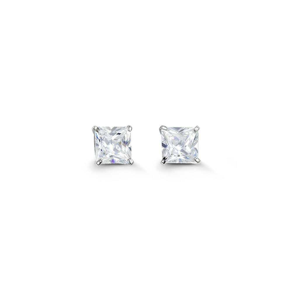 14k Gold CZ Stud Earrings