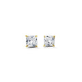 14k Gold CZ Stud Earrings