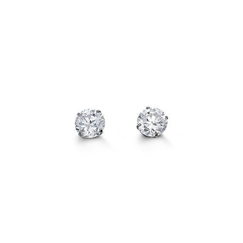 14k Gold CZ Stud Earrings