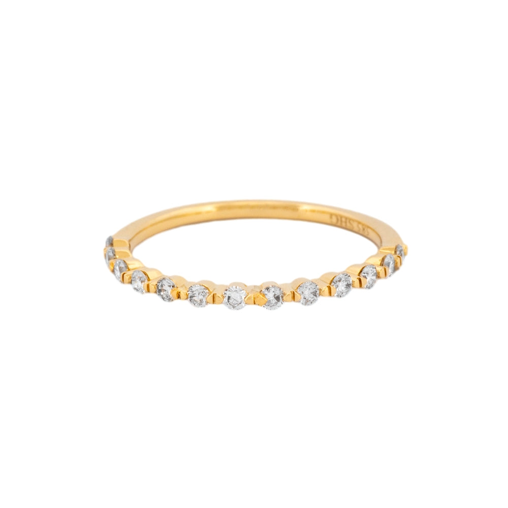 Floating Diamond Wedding Band